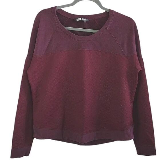 The North Face Burgundy Recover Up Crew Popover Sweater Large - Picture 3 of 15
